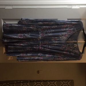 Lace Inset Bell Sleeve Romper